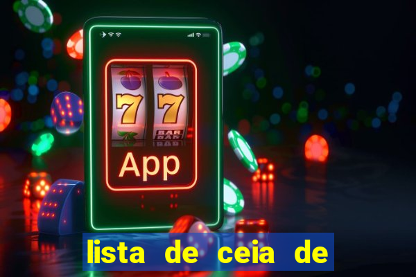 lista de ceia de natal completa