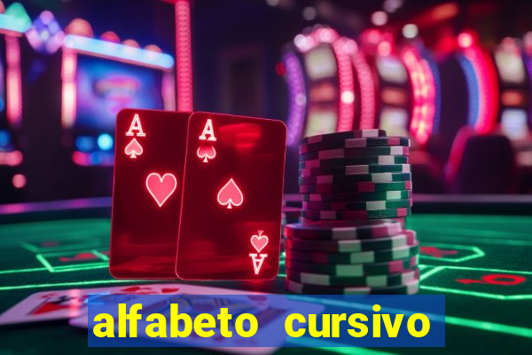 alfabeto cursivo pontilhado para imprimir pdf