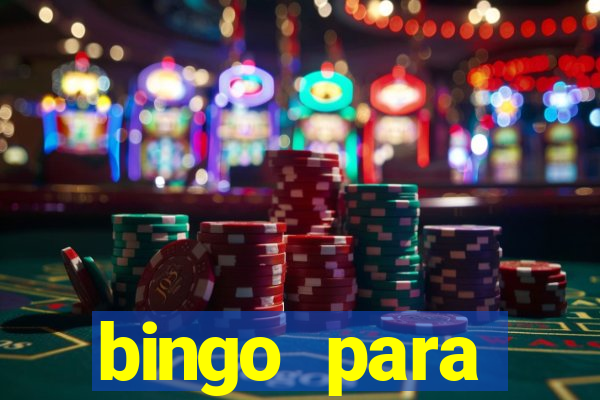 bingo para despedida de solteira para imprimir