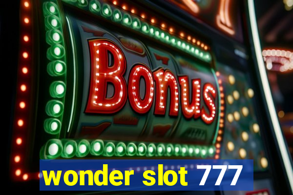 wonder slot 777