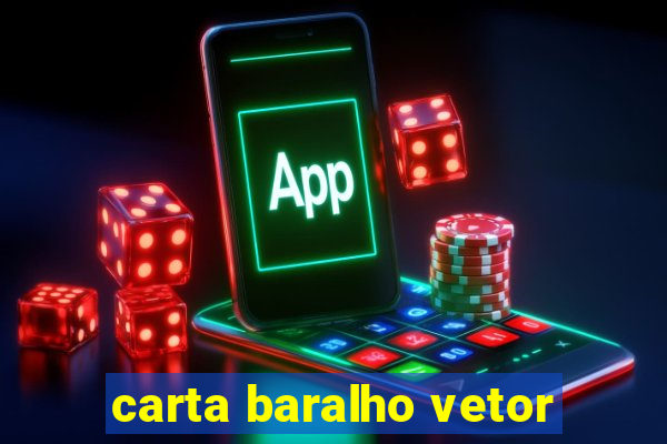 carta baralho vetor