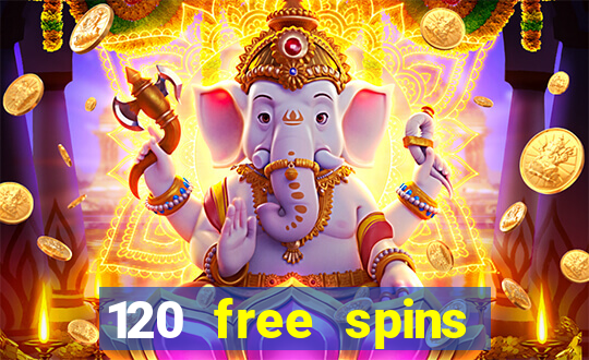 120 free spins online casino promotion