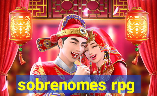 sobrenomes rpg