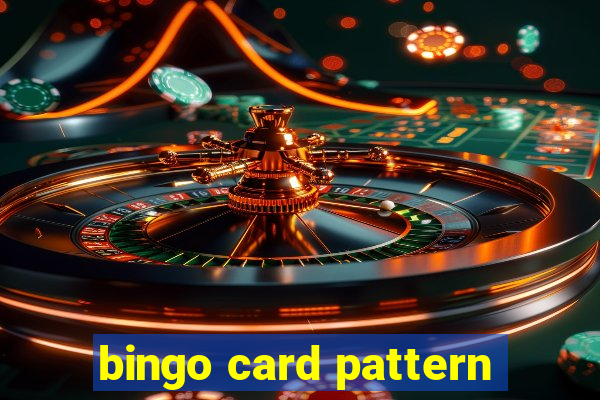 bingo card pattern