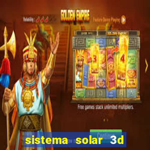 sistema solar 3d em movimento