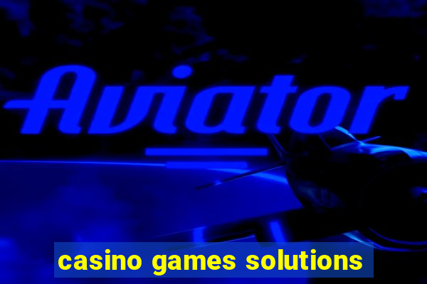 casino games solutions