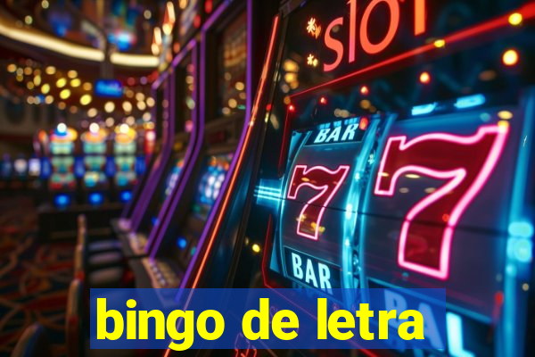 bingo de letra